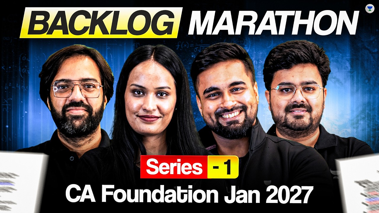 CA Foundation Jan 2027 Backlog Marathon Team Yoddha