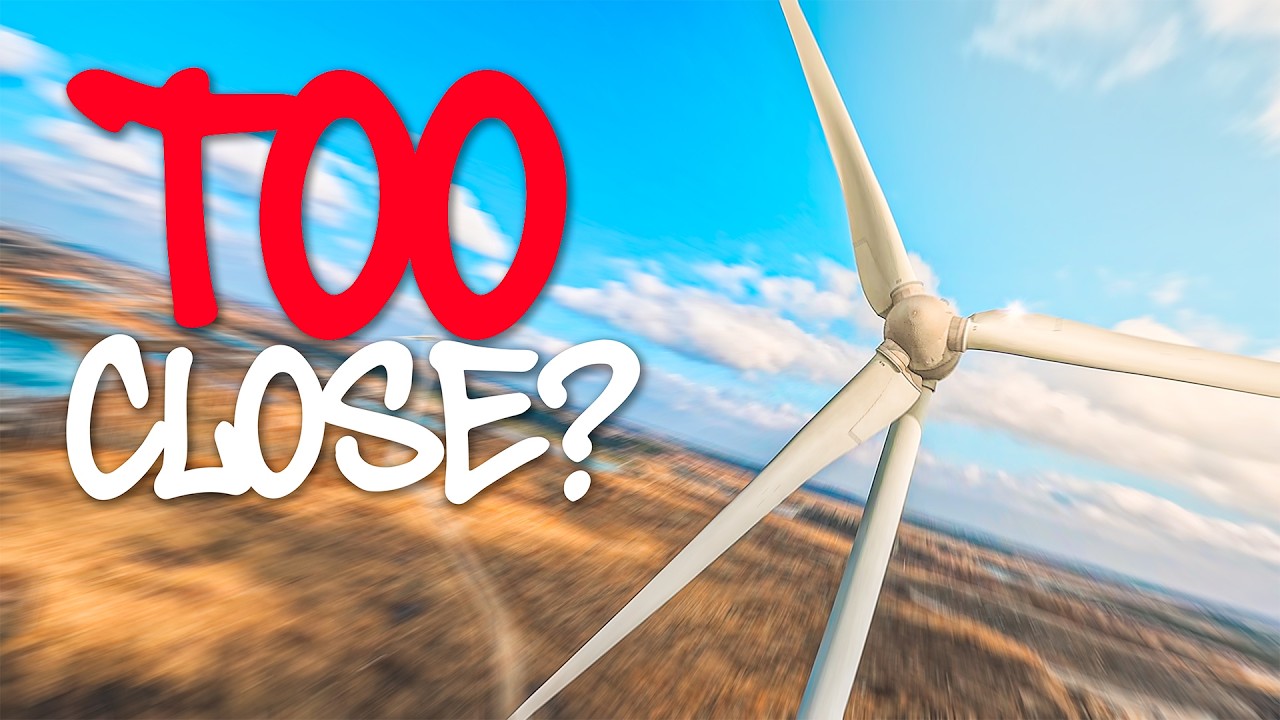 I Flew REALLY Close to a Wind Turbine (FPV)