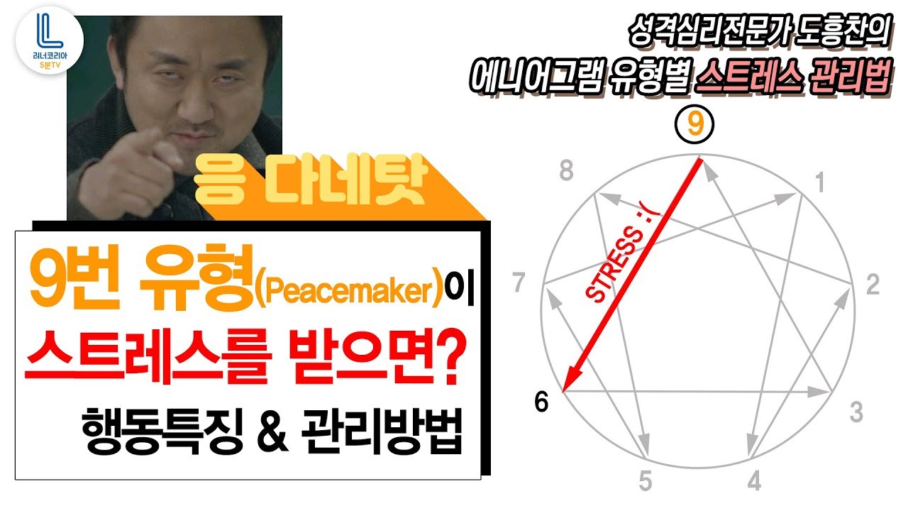 9번 유형의 스트레스관리: 비통합 방향&스트레스관리법│성격심리전문가 도흥찬의 에니어그램강의]