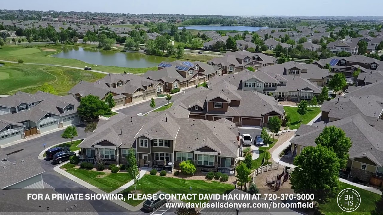 Aerial Tour of the Lake Front Subdivison, Broomfield CO l The David Hakimi Team