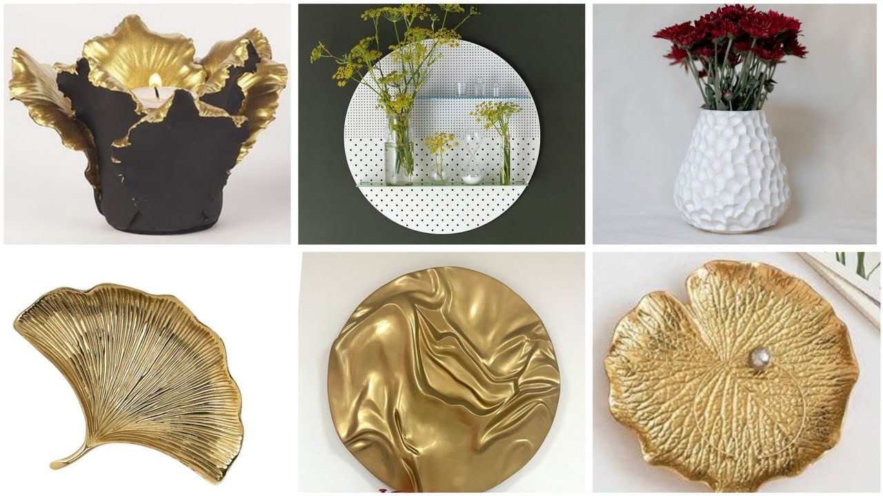 ديكورات فخمة اصنعيها بنفسك بأقل تكلفة decor#diy#ideas #handmade بعجين الصلصال او السيراميك