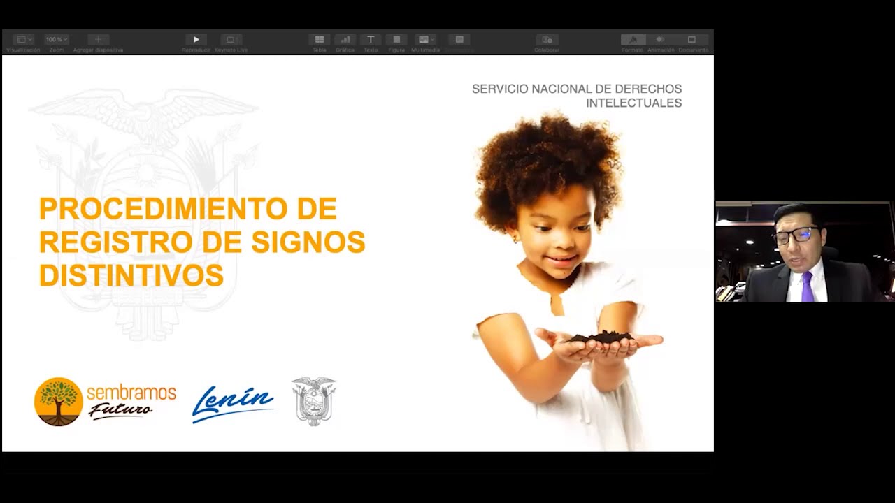 Procedimiento de registro de signos distintivos