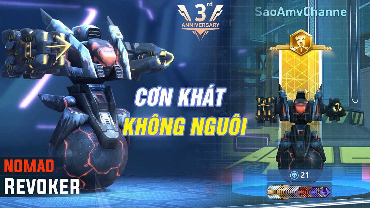 Nomad full TÍM Súng Ngược Tôi đã HÓA Vampire - Mech Arena