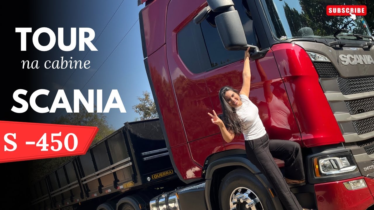 CAMINHÃO SCANIA S-450 | COMO É POR DENTRO | tour completo