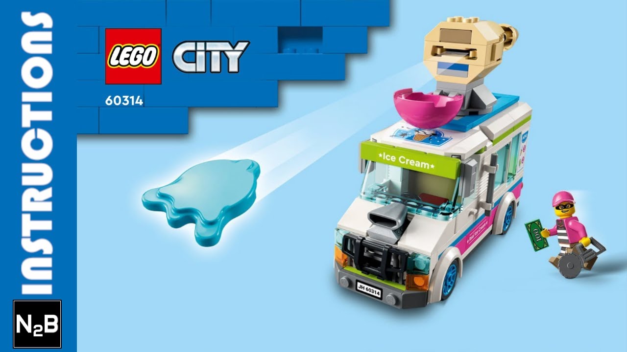 Инструкции LEGO 60314 - Город - Полицейская погоня на грузовике с мороженым [буклет 2]