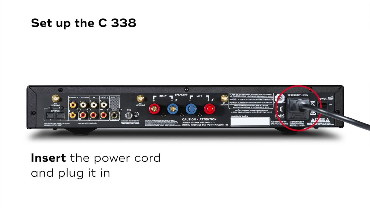 Setting up the NAD C 338 for Chromecast built in with iOS