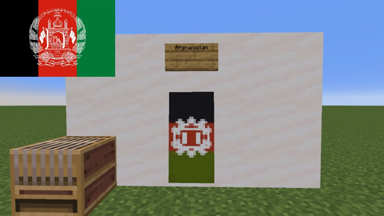 How to Make Afghanistan's Flag in Minecraft