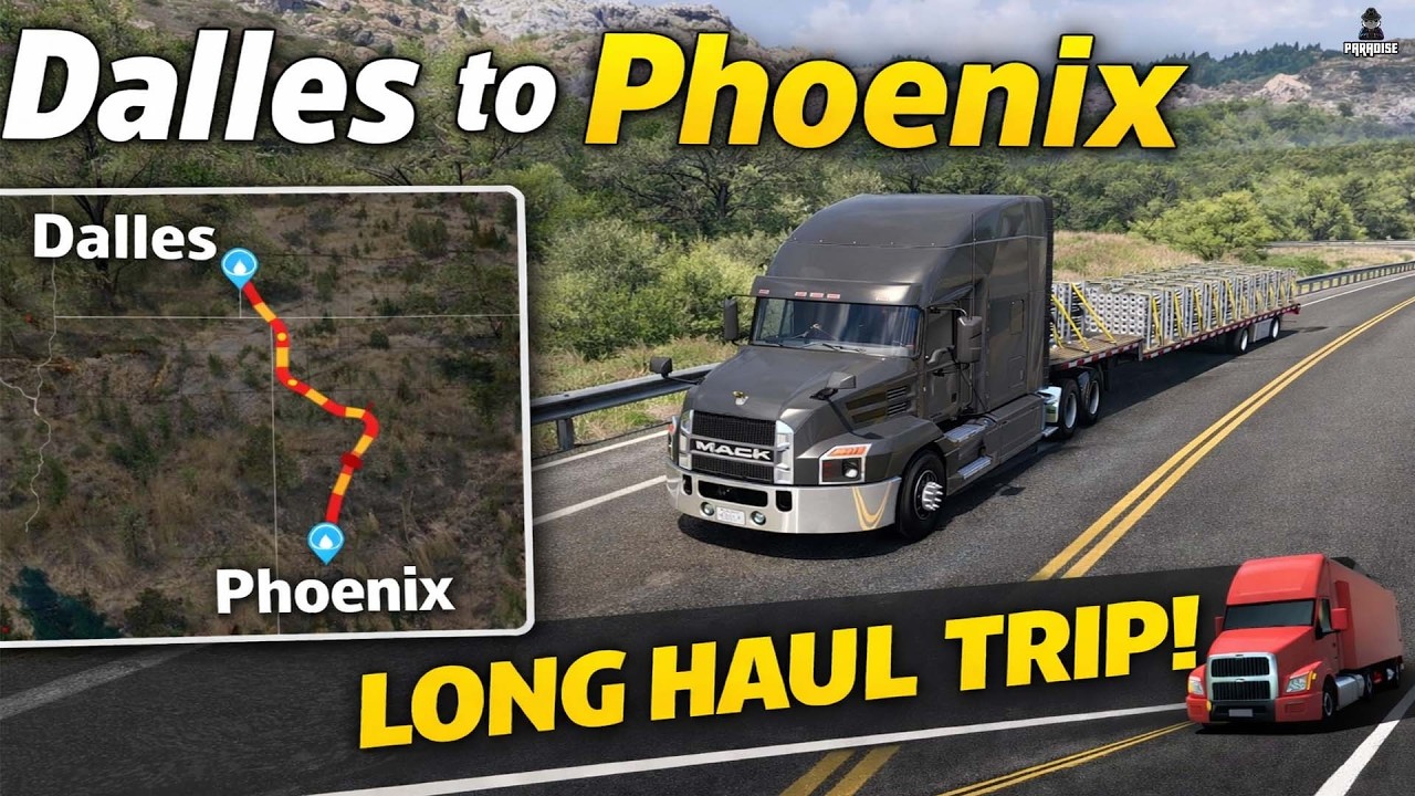 Dalles to Phoenix Long Haul | American Truck Simulator 