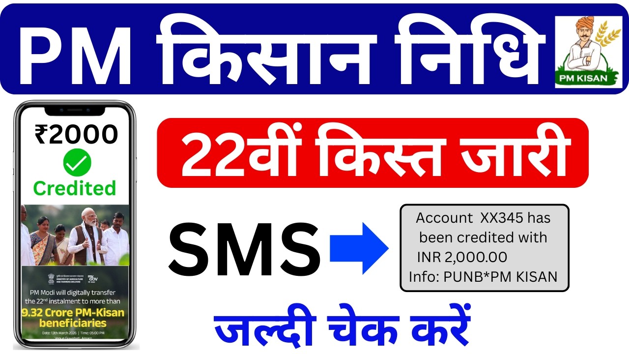 PM Kisan 22nd Installment Released Today | How to Check Beneficiary Status 2026