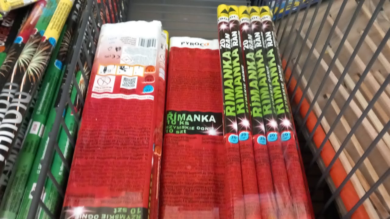 pyrotechnika v obchodech: Lidl,Penny,Kaufland a Albert