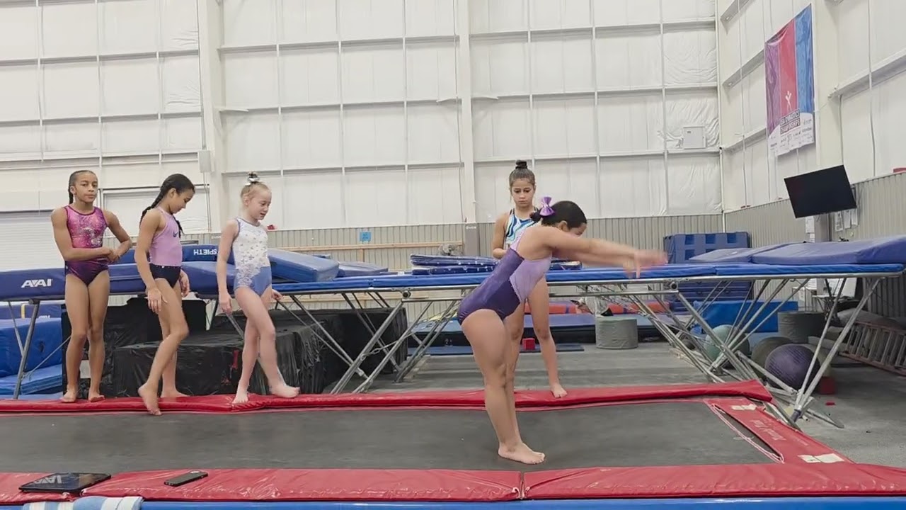 Back Handspring Confidence Down the Trampoline 🤸‍♀️🔥