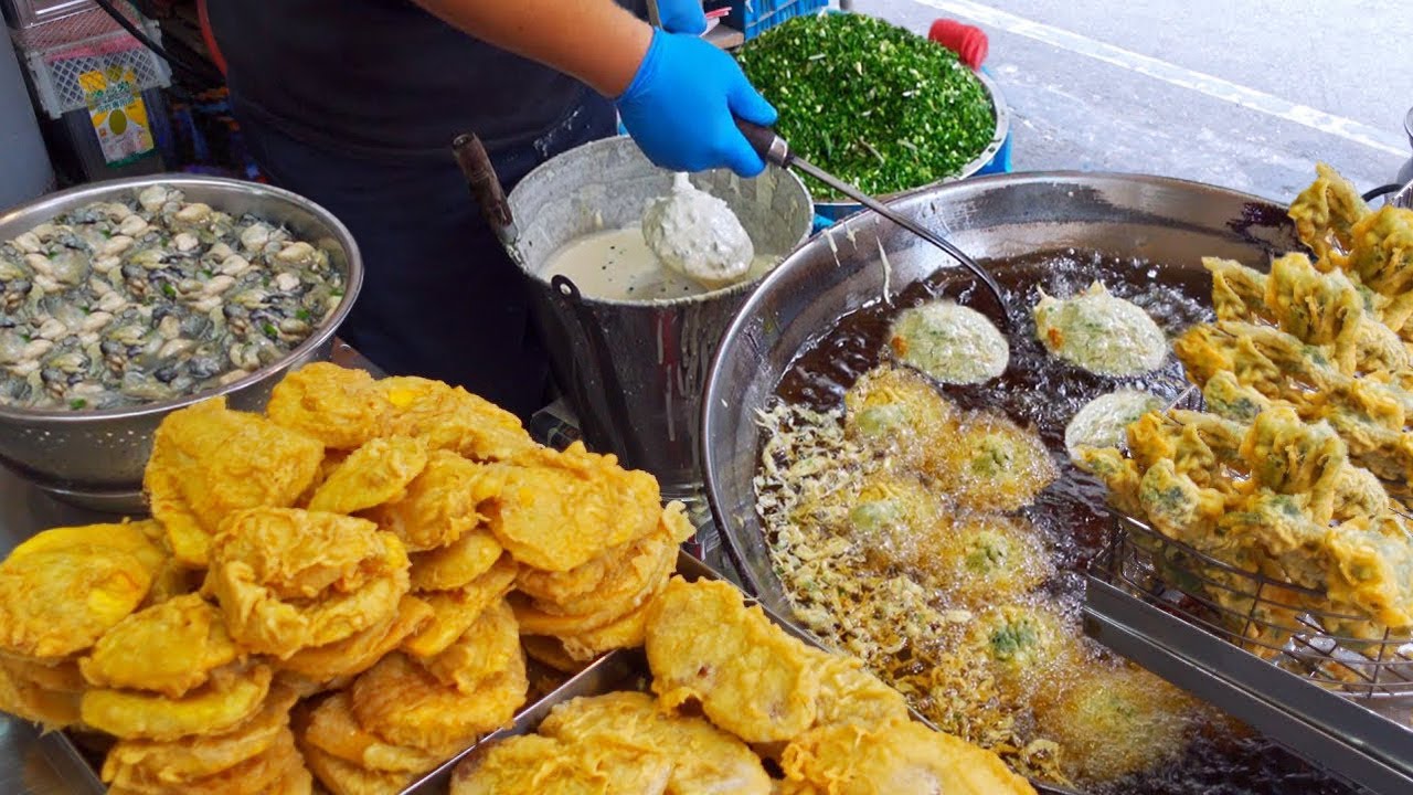 Delicious！Unique Street Food Collection-Fried Spicy Crab, Oyster Fritter/根本停不下來！台灣街頭美食小吃大合集-酥炸蚵嗲