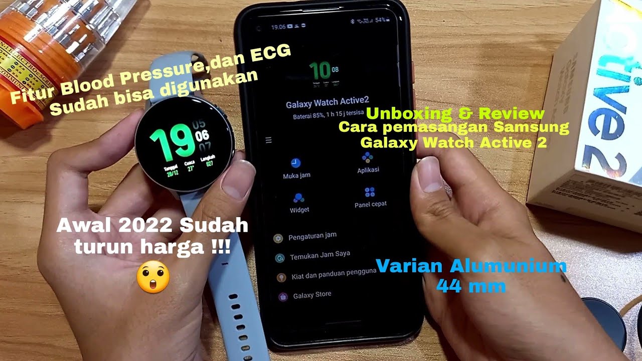 Unboxing & Review Samsung Galaxy Watch Active 2 Di tahun 2022 [Aluminium 44mm]