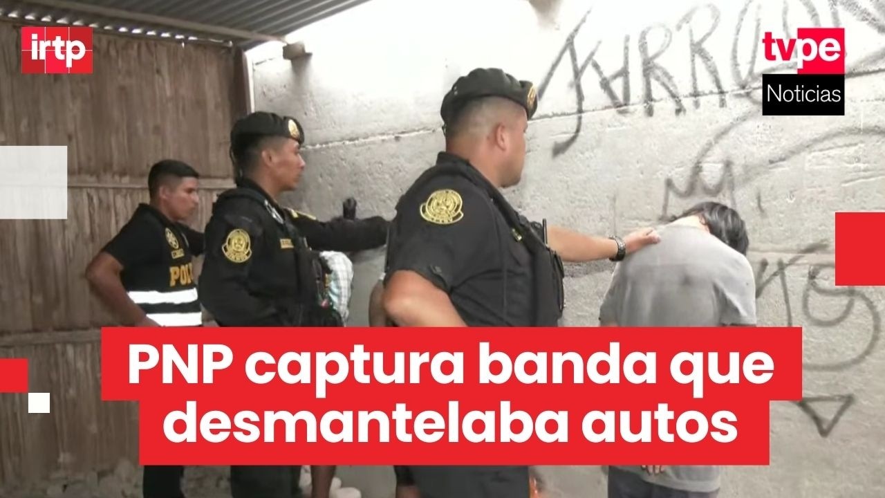 PNP desarticula banda que desmantelaba autos robados en Pachacámac