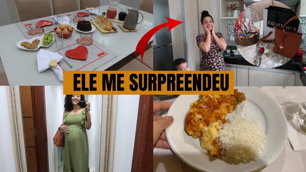 NOSSOS PRESENTES DE DIA DOS NAMORADOS, MARIDO ME SURPREENDEU, JANTAMOS FORA + CAFÉ DA MANHÃ ESPECIAL