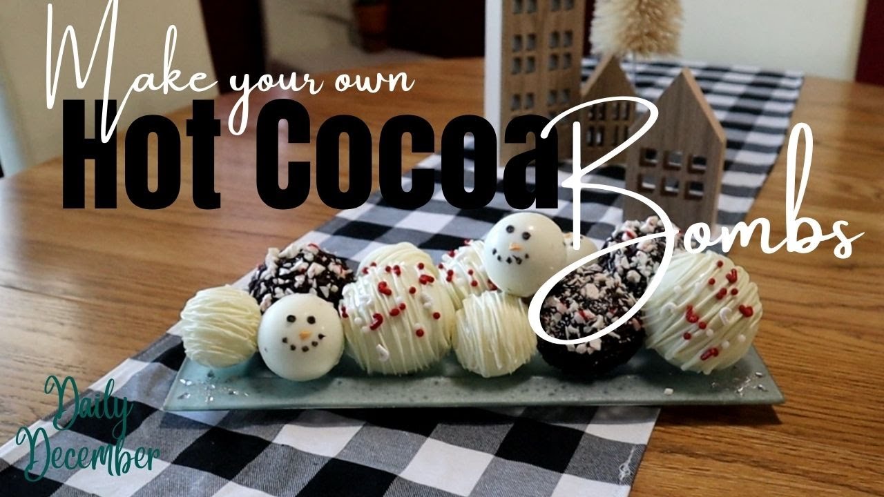 MAKE YOUR OWN HOT COCOA BOMBS FOR CHRISTMAS / DIY HOT CHOCOLATE BOMBS / HOMEMADE CHRISTMAS GIFT IDEA