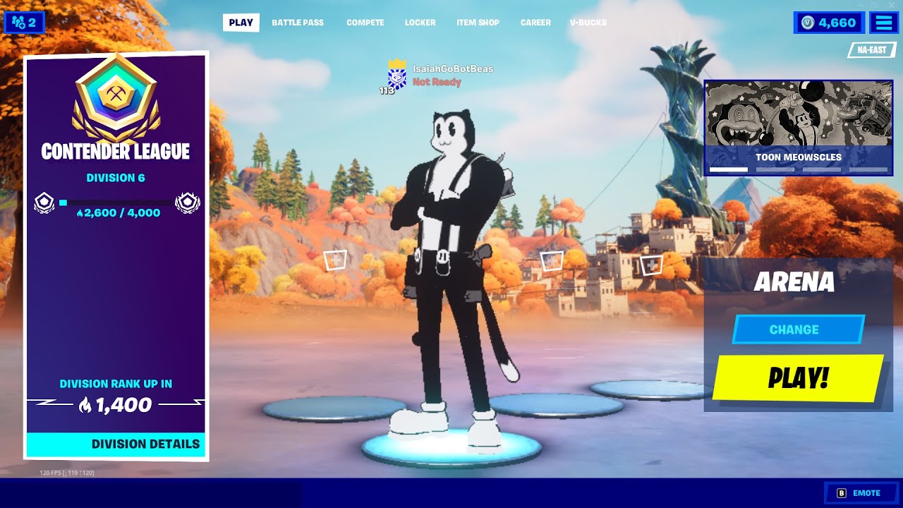 Reaching Contender League Division 6 In Fortnite