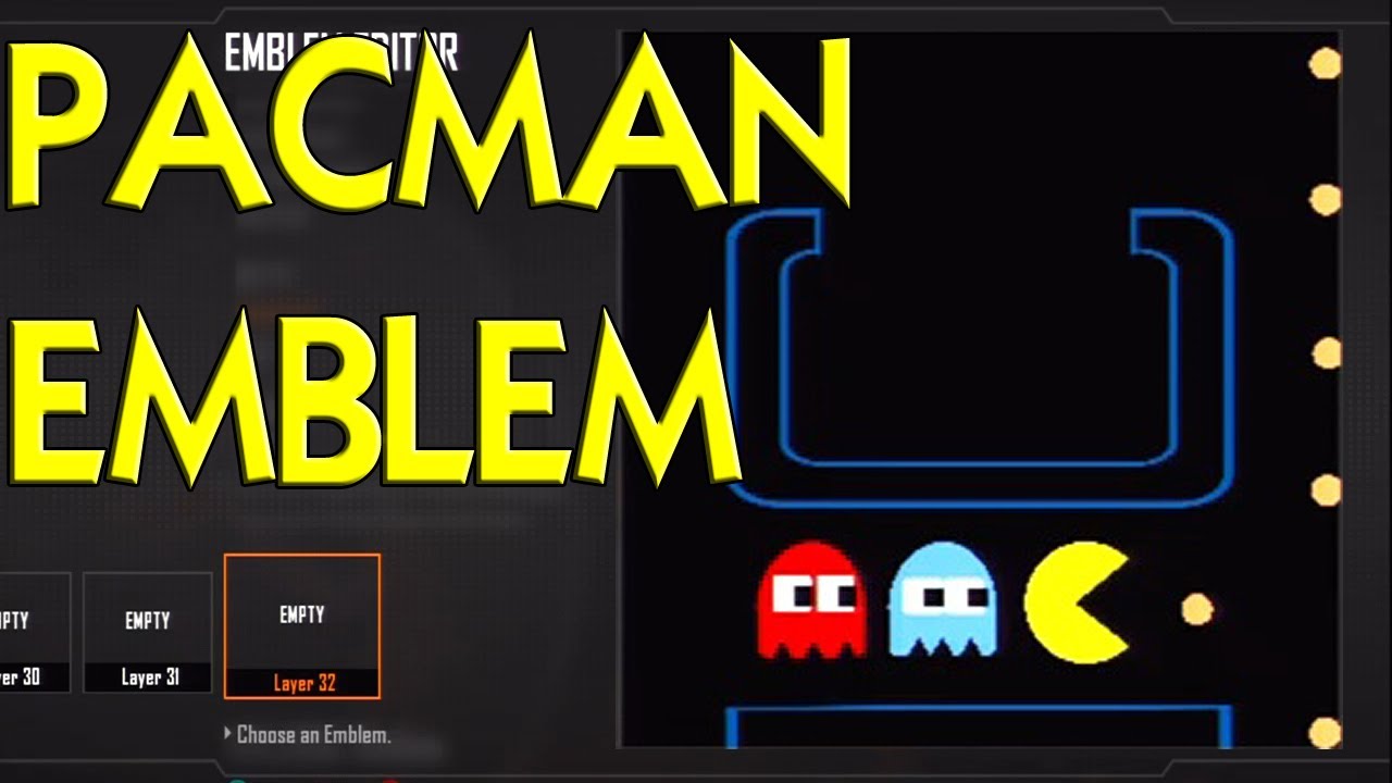 Black Ops 2 - Pacman 8-BIT Emblem Tutorial