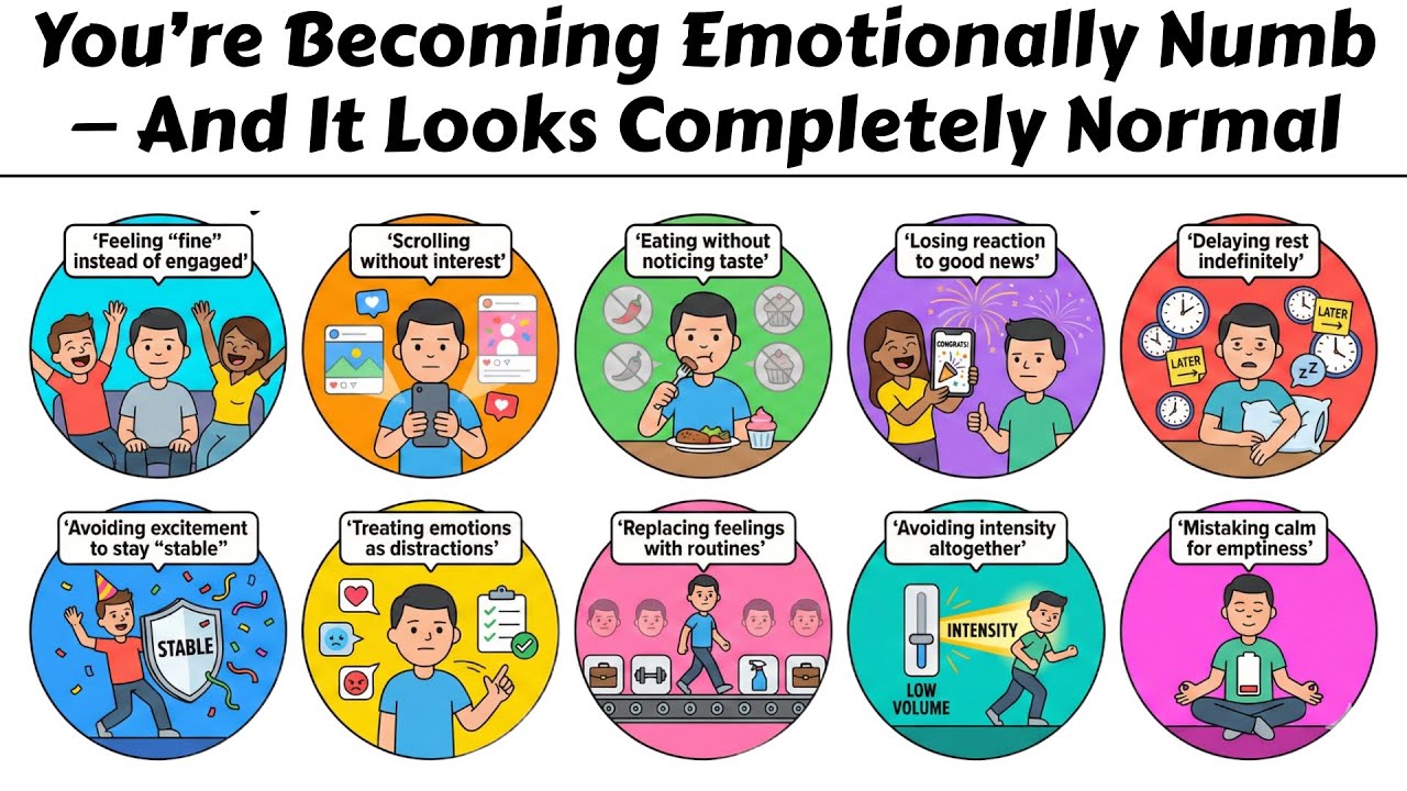 You're Becoming Emotionally Numb — And It Looks Completely Normal