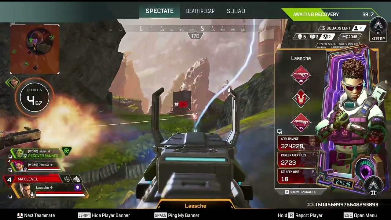 LAESHE Clutches The Win (Apex: Legends)