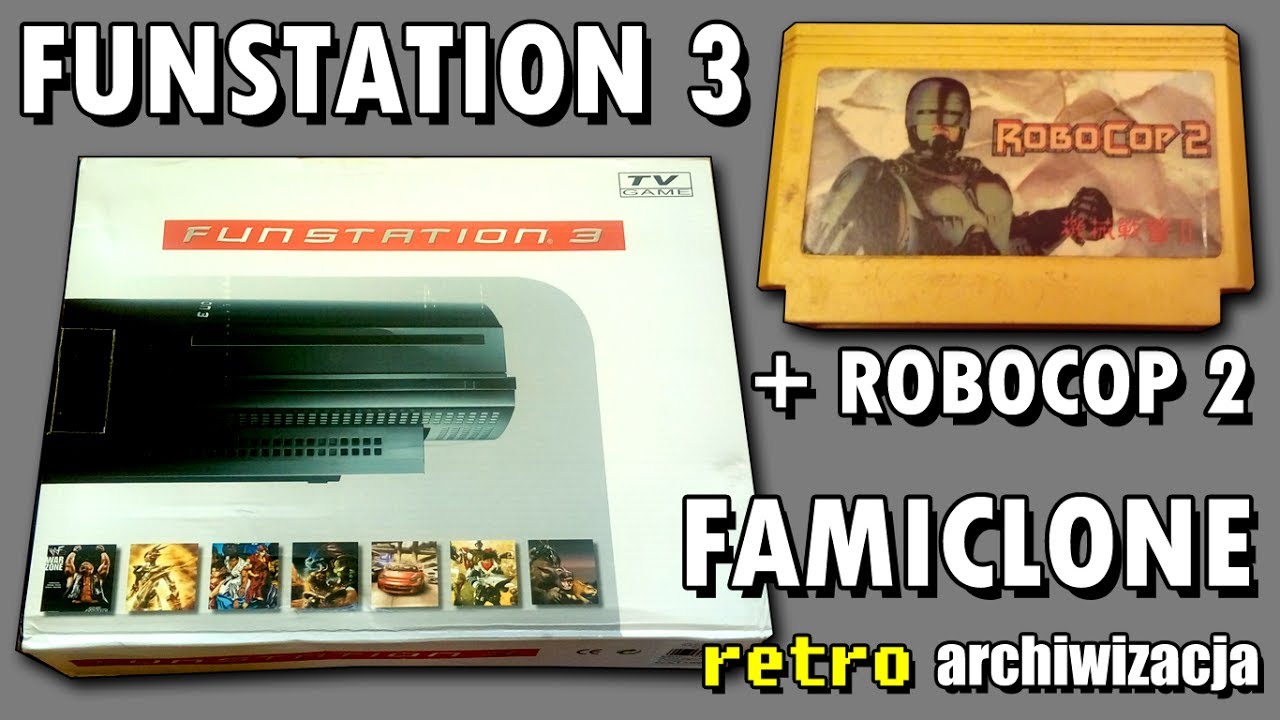 Famiclone Funstation 3 od Damiana + Robocop 2, Kabuki, Adventure Island | Retro archiwizacja odc.165