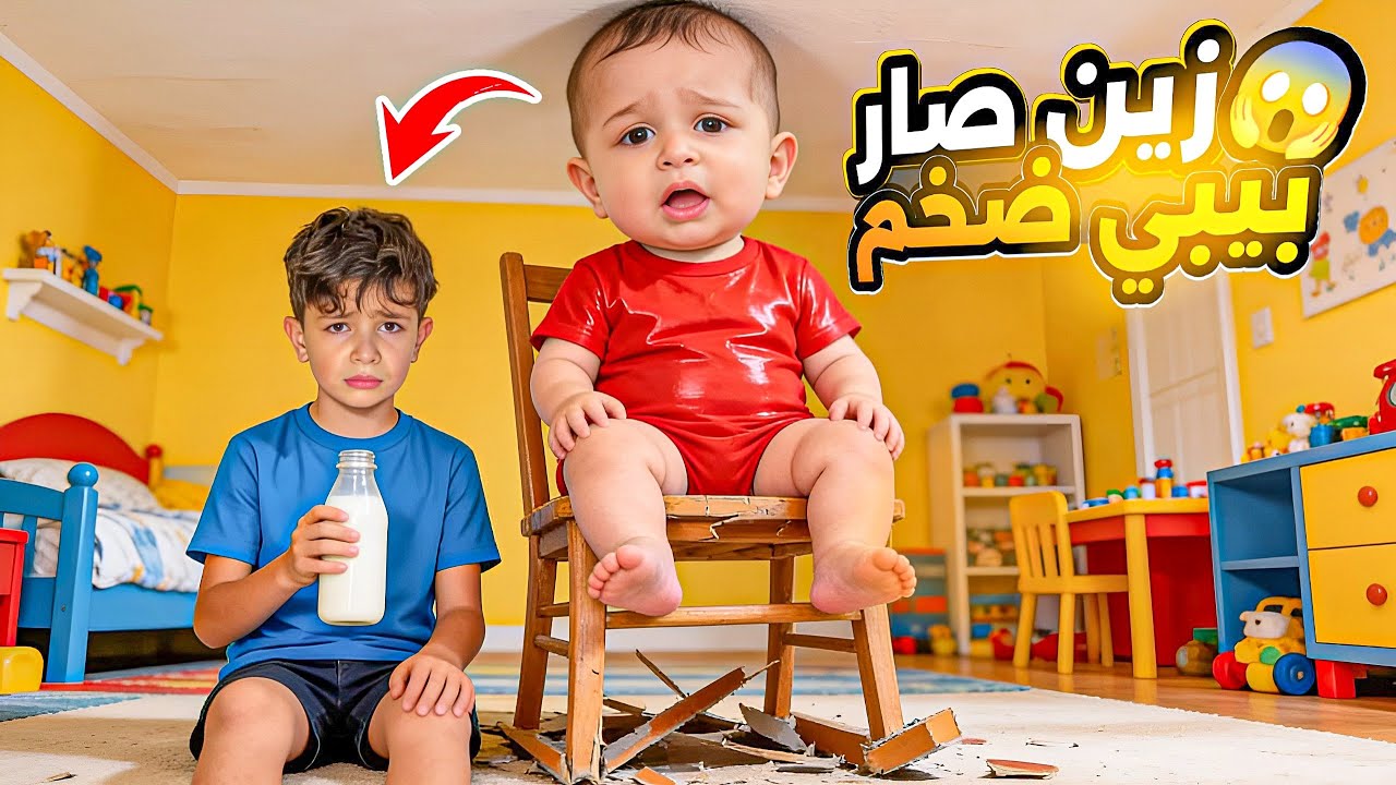 زين صار بيبي 🍼 عملاق وهتمينا في ماخلينا يشتري أكلات ولبسنا حفاضا 😂كتير بكي 😭‼️ #الاء_هوم 