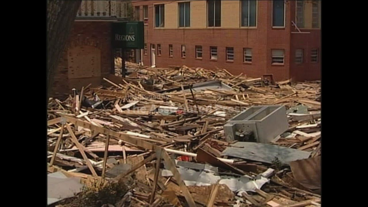 Hurricane Katrina damage in Biloxi, Mississippi