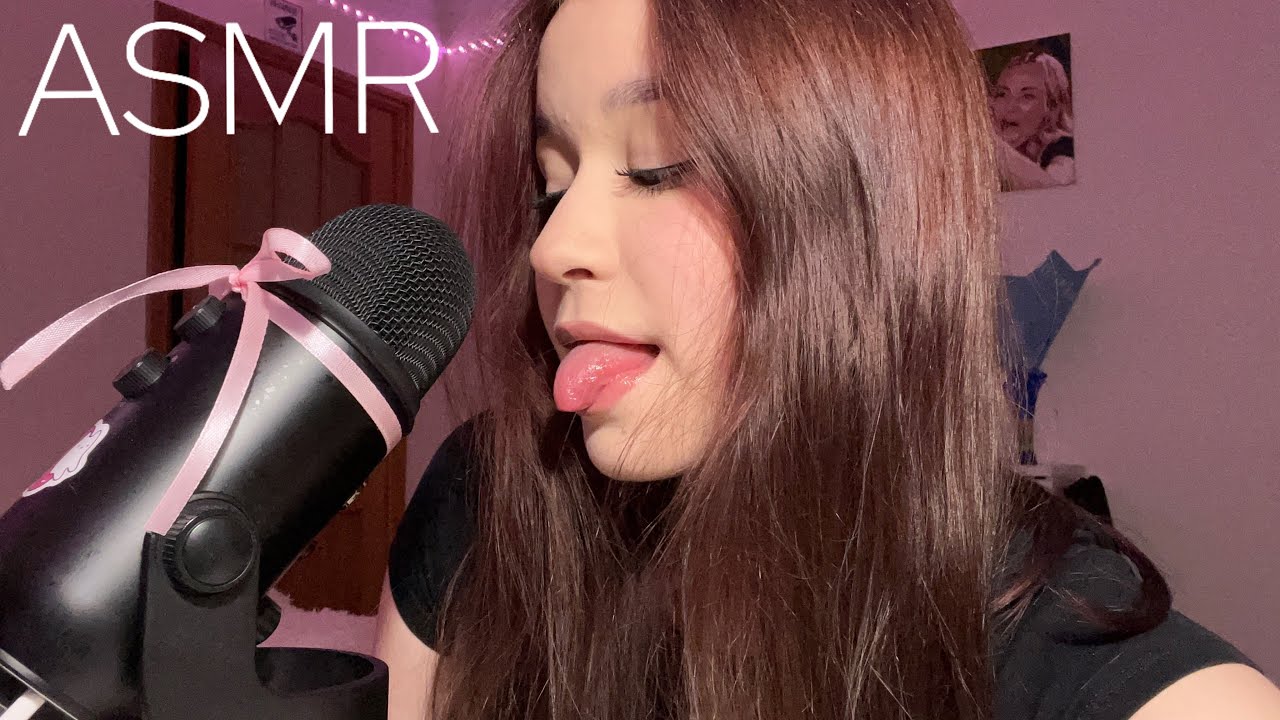 ASMR звуки рта, близкий неразборчивый шепот