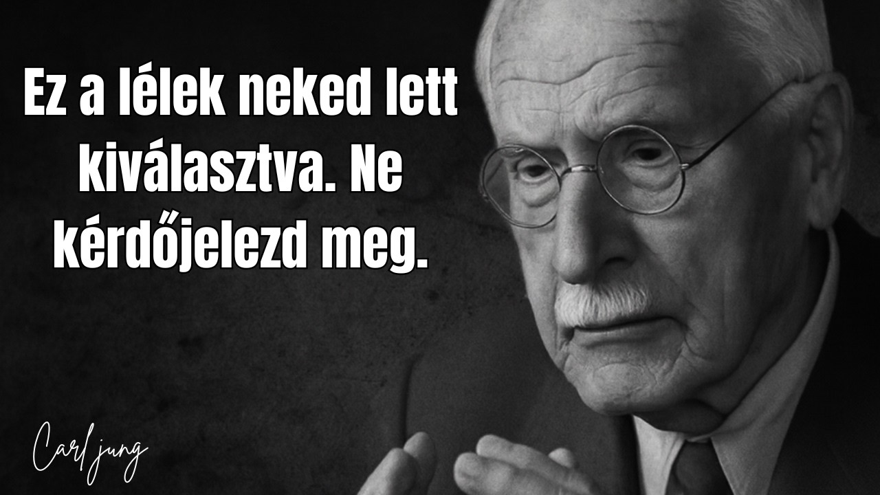 Carl Jung &ndash; Ez a l&eacute;lek neked lett kiv&aacute;lasztva. Ne k&eacute;rdőjelezd meg.
