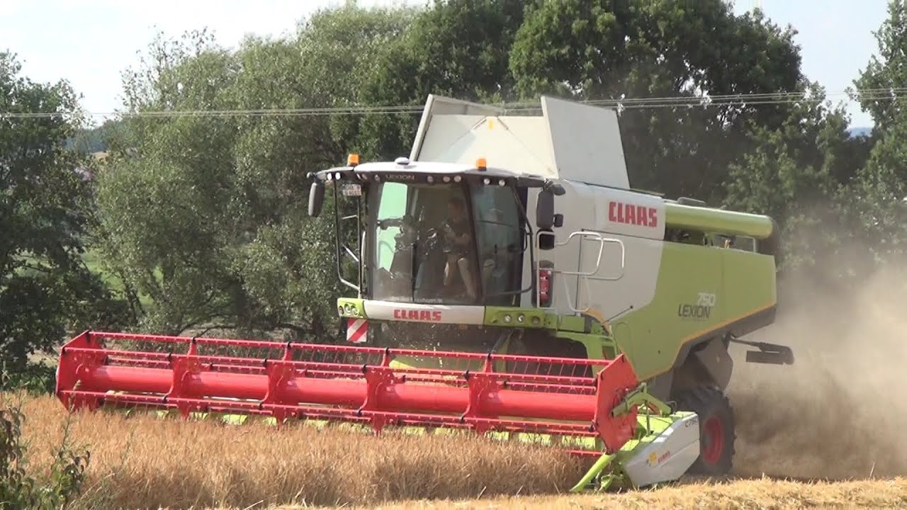 Claas Lexion 750 - Action beim Dreschen - LU Schwägerl