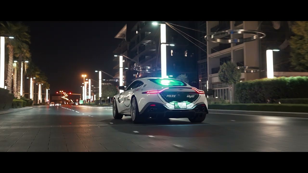 Dubai Police Aston Martin Vantage 4K