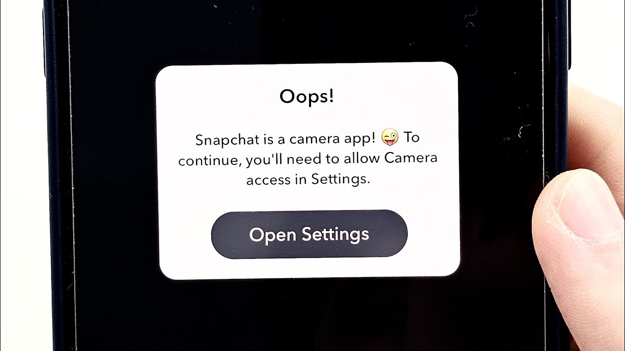 Как разрешить доступ к камере в Snapchat на iPhone iOS