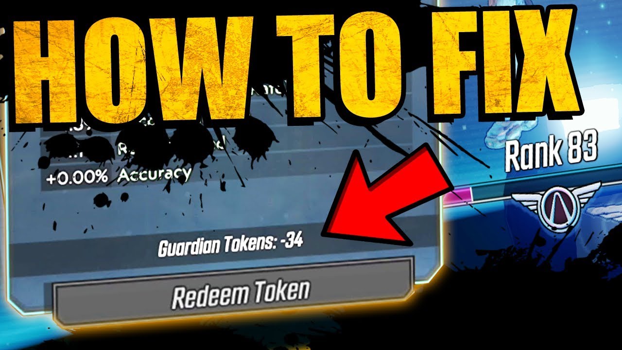 Borderlands 3: HOW TO FIX NEGATIVE GUARDIAN TOKENS BUG - Legend Rank Fix Guide (Minus Tokens Fix)