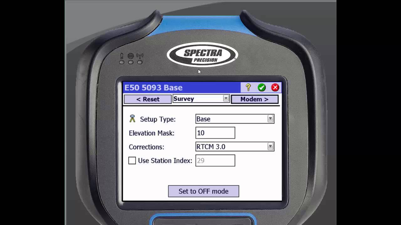 Adding a receiver profile to Survey Pro