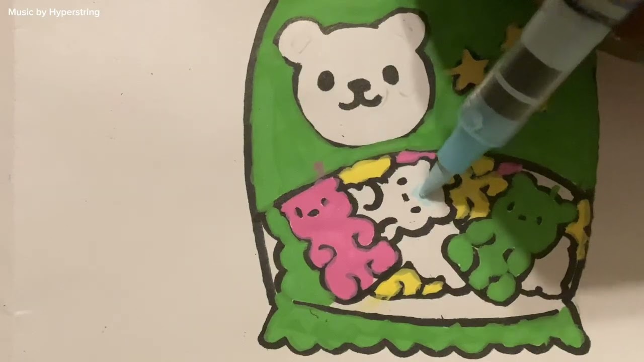 Color a gummy bear package with me!
