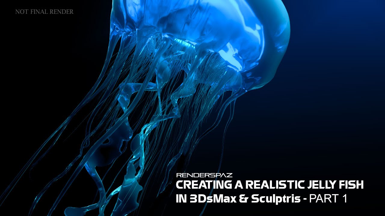 Creating A Realistic Jelly Fish In 3DsMax & Sculptris Part 1