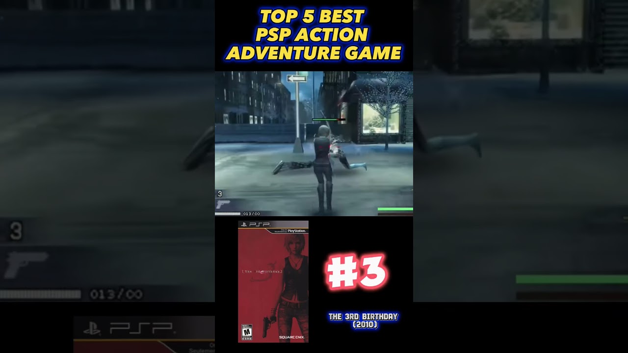 TOP 5 BEST PSP ACTION ADVENTURE GAME #playstation #playstationportable #sonypsp #tomholland