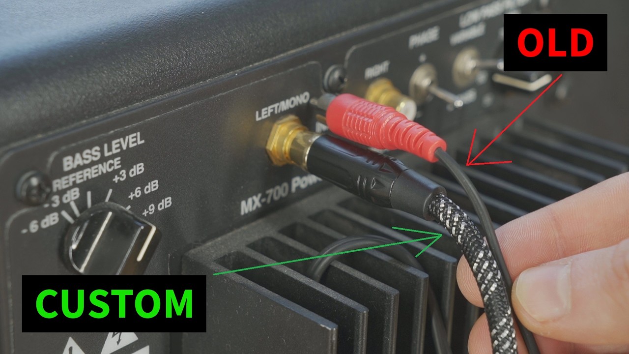 How to Make Your Own Subwoofer RCA Cable DIY