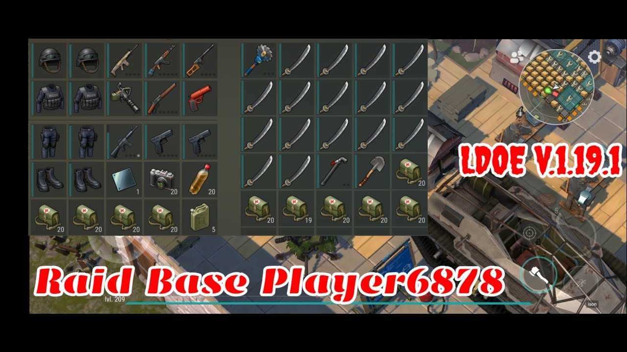 LDOE Raid Player6878 | Suicide Trick | Last Day on Earth v.1.19.1