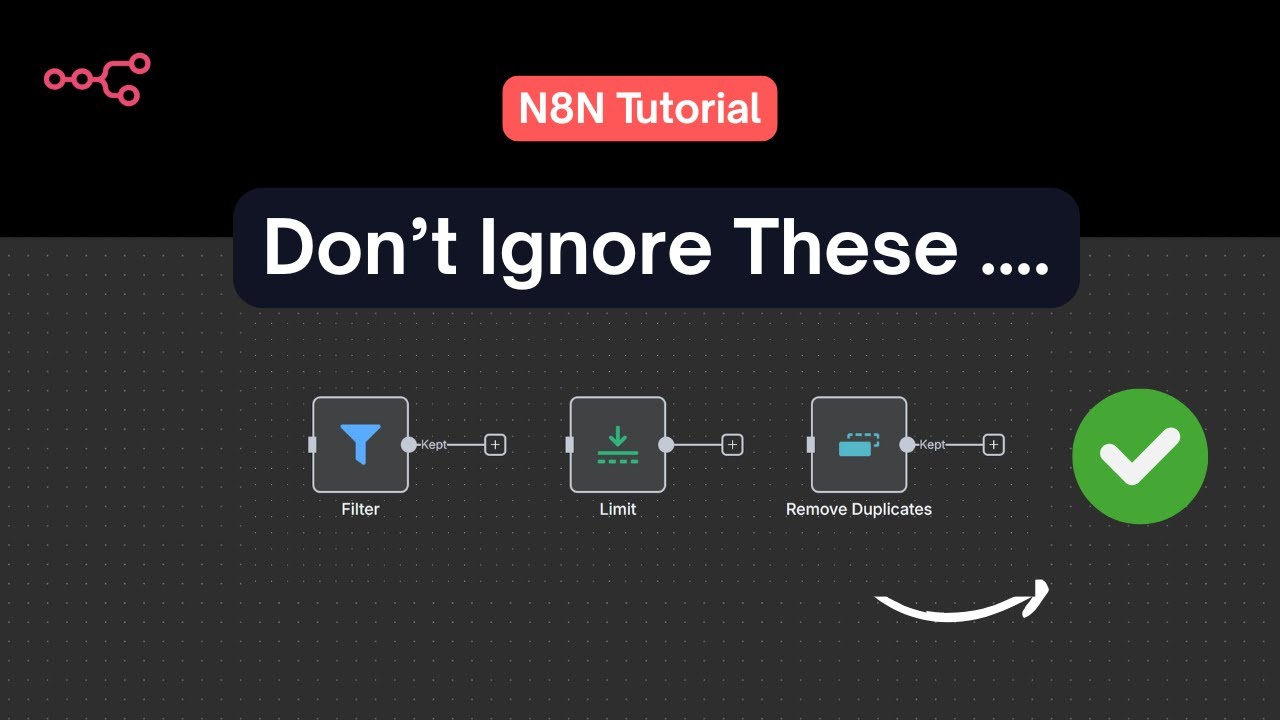 Master Filtering, Limiting & Removing Duplicates in n8n – Quick & Easy Guide