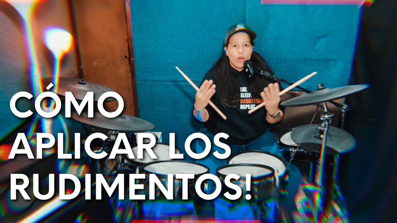 Cómo aplicar los RUDIMENTOS en la batería | Tutorial |  Kelly KC