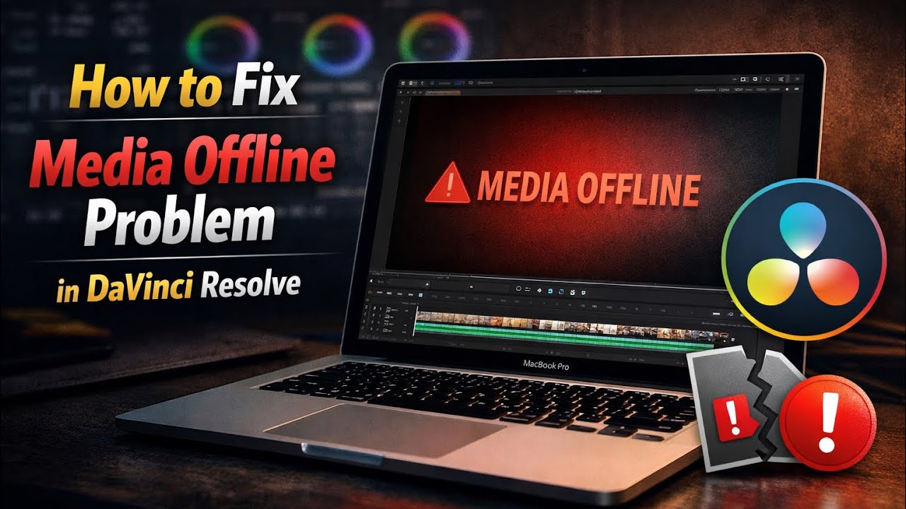 How to fix Media offline problem in Davinci Resolve | Media offline Davinci Resolve issue fixed