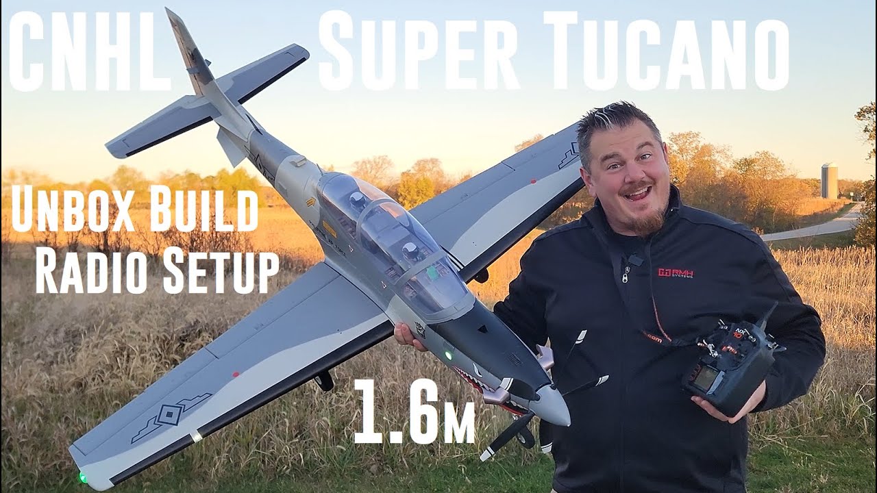 CNHL - Super Tucano - 1600mm - Unbox, Build, & Radio Setup