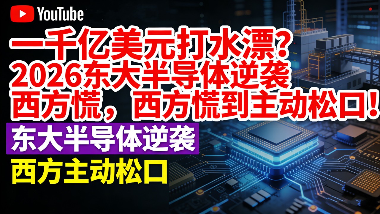 一千亿美元打水漂？2026中国半导体逆袭，西方慌到主动松口！#中国半导体逆袭#中芯国际7nm量产#国产芯片突破#美国芯片封锁失效#半导体国产替代#等效5nm芯片#国家大基金三期#中国科技崛起