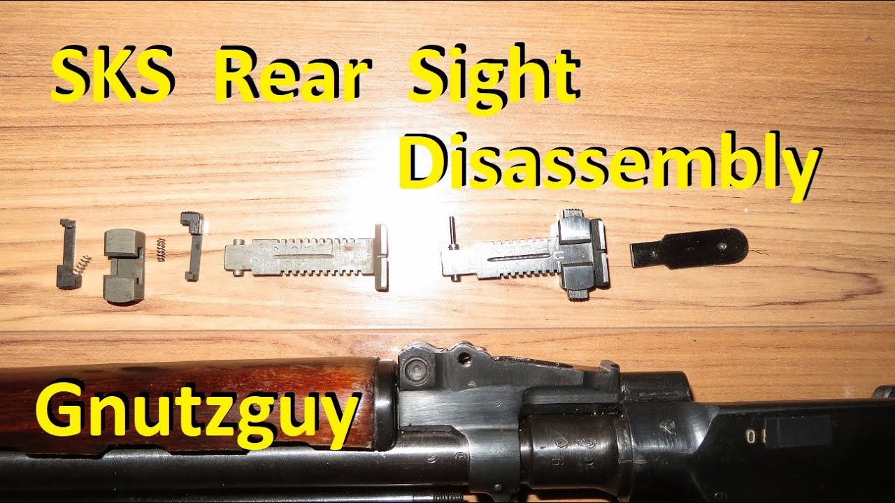 SKS rear sight, easy removal / disassembly