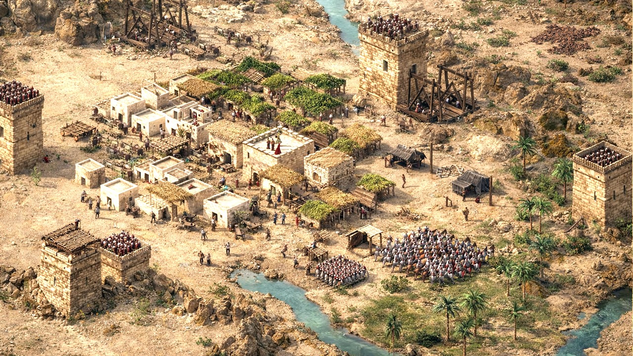 Stronghold Crusader DE - 9. A PRESSING CALAMITY | Trail of the Cobra Walkthrough
