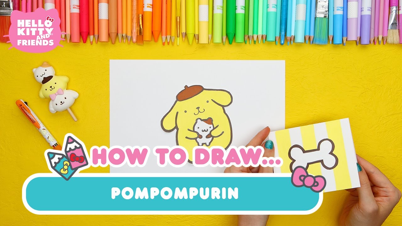 How to Draw Pompompurin | Hello Kitty Crafts