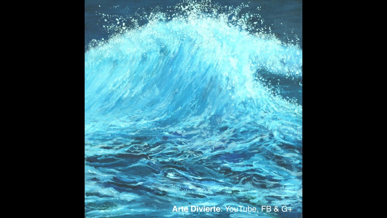 Cómo pintar una ola de mar al óleo - Tutorial narrado