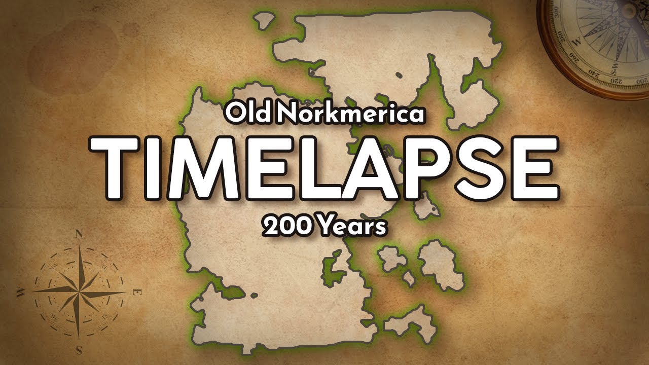 Fantasy Map Simulator | 200 Years Timelapse | Old Norkmerica