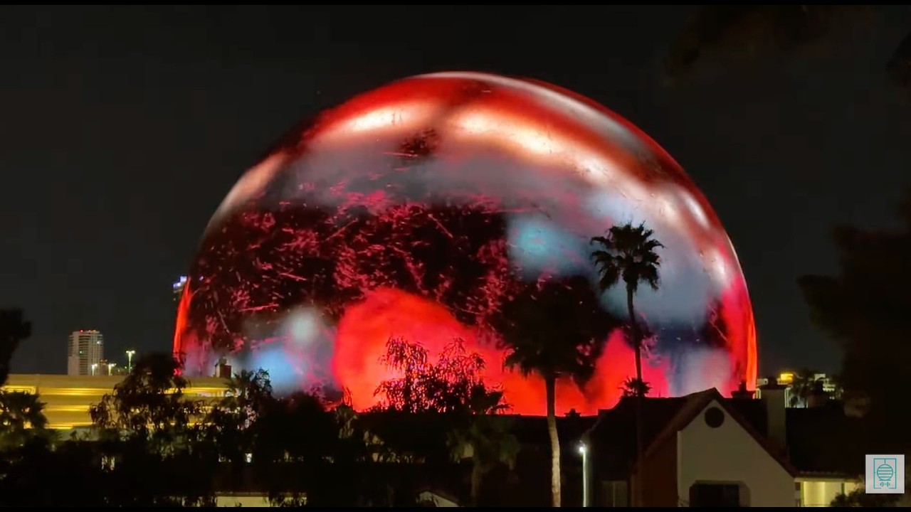 Watch the Sphere Las Vegas, NV  live NOW! Ambient street noise (no music) city vibes sound!